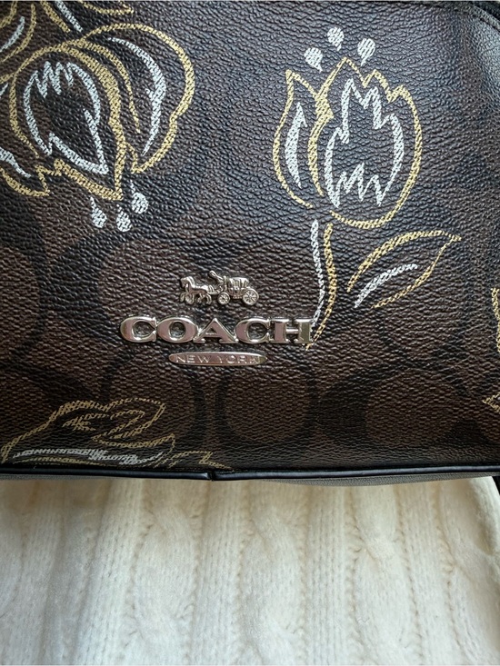 COACH JORDYN BACKPACK IN SIGNATURE CANVAS WITH TULIP PRINT (COACH F76779) main image 2